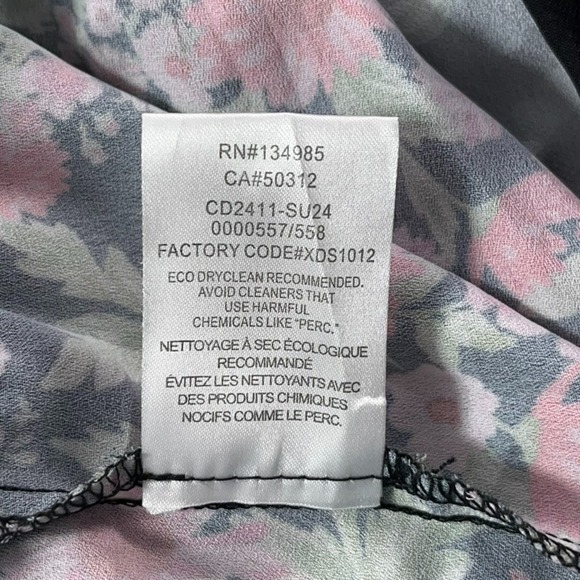 For Love & Lemons Rosalyn Mini Dress Small Pink Floral Black Lace Feminine Boho - Picture 12 of 12